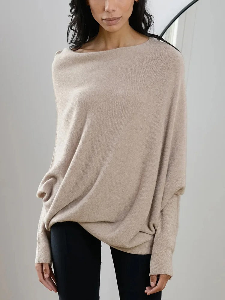Elegant Off Skulder-sweater til damer
