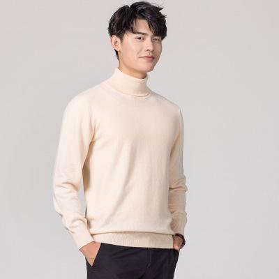 Kashmir-sweater med Col til mænd i old-money-stil