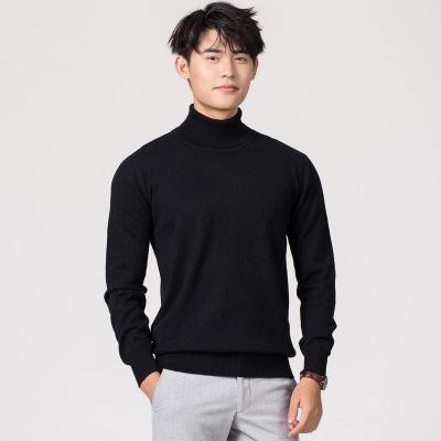 Kashmir-sweater med Col til mænd i old-money-stil